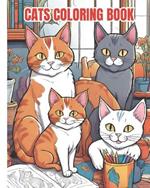 Cats Coloring Book: Kitten Cuties A Fun and Easy Coloring Pages, Adorable Cats Coloring Book for Cat Lovers, Girls, Kids, Teens, Adults