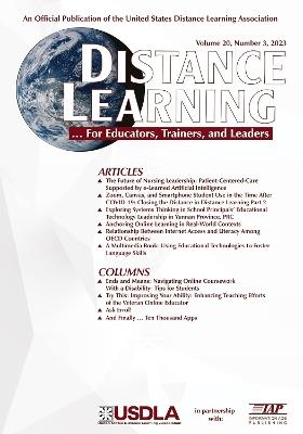 Distance Learning Volume 20 Number 3, 2023 - cover