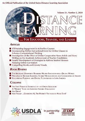 Distance Learning Volume 21 Number 2, 2024 - cover