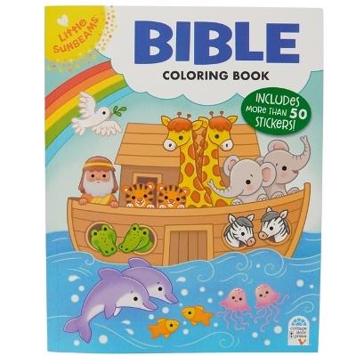 Bible Coloring Book with Stickers - cover