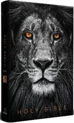 KJV Holy Bible, Large Print, Handy Size format, Hardcover, Lion of Judah, Ribbon  Marker, and Red Letter