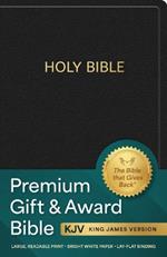 KJV Holy Bible: Premium Gift and Award Bible, Black Imitation Leather: King James Version Bible