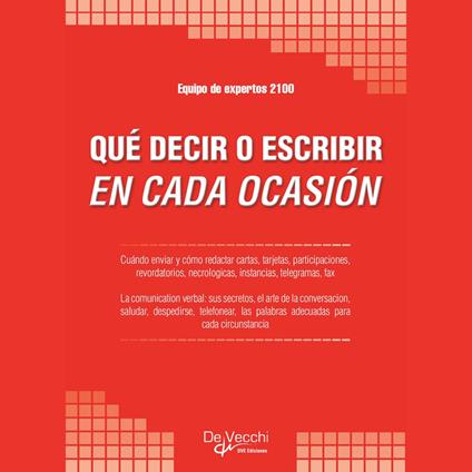 Qué decir o escribir en cada ocasión