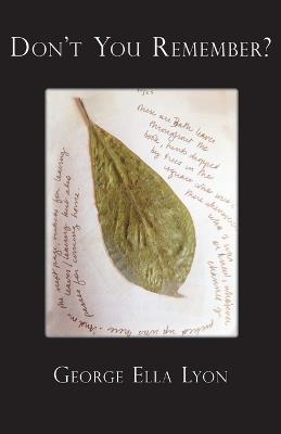 Don't You Remember? - George Ella Lyon - cover