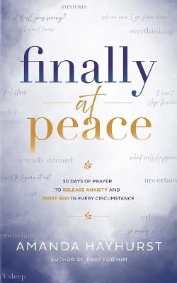 Finally at Peace - Amanda Hayhurst - cover