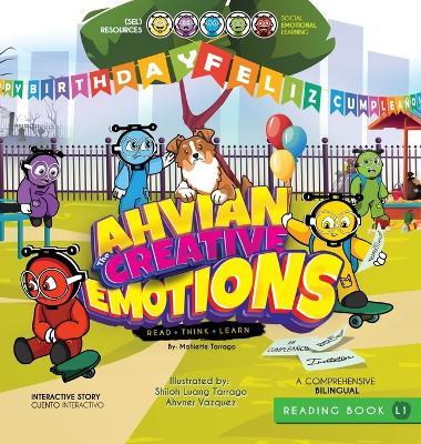 Ahvian The Creative "Emotions" - Bilingual Reading Book: (Read, Think, Learn) - Social Emotional Learning (SEL) Resources - Mahiette Tarrago - cover