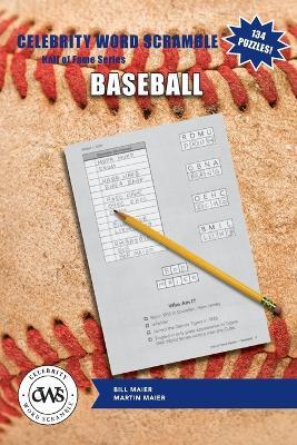 Celebrity Word Scramble Hall of Fame Series Baseball - Martin Maier,Bill Maier - cover