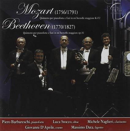Quintetti per pianoforte e fiati - CD Audio di Ludwig van Beethoven,Wolfgang Amadeus Mozart