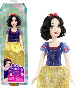 Giocattolo Disney princess biancaneve bambola snodata, con capi e accessori scintillanti ispirati al film disney Mattel