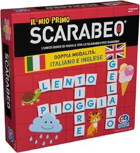 Giocattolo Editrice Giochi, Il Mio Primo Scarabeo Edizione Italiano-Inglese, Gioco da Tavolo per Bambini, da 2 a 4 Giocatori, 4+ Anni Editrice Giochi