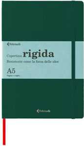 Cartoleria Taccuino Feltrinelli A5, a righe, copertina rigida, verde - 14,8 x 21 cm Feltrinelli
