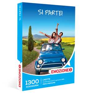 Idee regalo EMOZIONE3 - Si parte! - Cofanetto regalo - 1 notte per 2 persone Emozione3