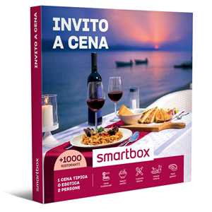 Idee regalo SMARTBOX - Invito a cena - Cofanetto regalo - 1 prelibata cena tipica o esotica per 2 persone Smartbox