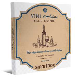 Idee regalo SMARTBOX - Calici e Sapori - Cofanetto regalo - 1 degustazione di vini e prodotti tipici per 2 persone Smartbox