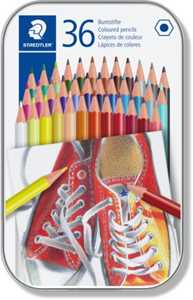 Cartoleria Astuccio in metallo con 36 matite, colori assortiti Staedtler