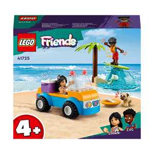Giocattolo LEGO Friends 41725 Divertimento sul Beach Buggy con Macchina Giocattolo, Surf, Mini Bamboline, Delfino e Cane, Giochi Estivi LEGO