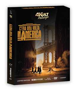 Film C'era una volta in America. 4Kult Prestige Edition numerarata - (2 Blu-ray Ultra HD 4K + 1 Blu-ray + 2 DVD + Blu-ray Documentario Sergio Leone) Sergio Leone