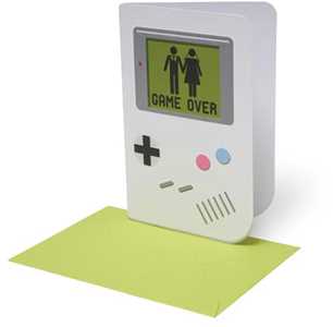 Cartoleria Biglietto auguri Insoliti Legami, Unusual Greeting Cards Game Over- 11,50 x 17 cm Legami