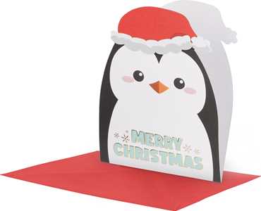 Cartoleria Holly Jolly Christmas Biglietto Auguris - 11,5X17 - Penguin Legami