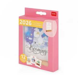 Cartoleria Calendario Giornaliero da tavolo 2026 Legami con base di legno - Aforismi Legami