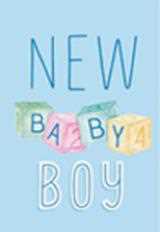 Cartoleria Biglietto auguri - New Baby Boy Legami