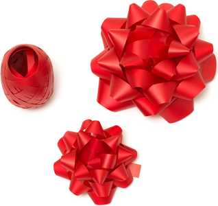 Cartoleria Set fiocchi e nastri Natale Legami, rosso Legami