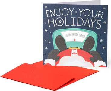 Cartoleria Biglietto auguri Legami christmas greeting cards - 7x7 - santa claus Legami