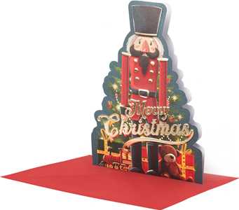 Cartoleria Biglietto auguri Legami holly jolly christmas greeting cards - schiaccianoci Legami