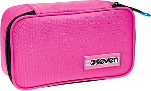 Cartoleria Astuccio rettangolare con zip Quick Case Seven Freethink Unisex - Fucsia 23,5 x 11 x 6 cm Seven