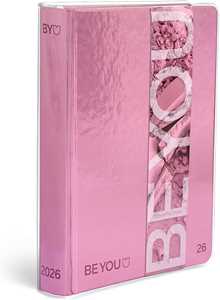 Cartoleria BE YOU - Diario Scuola Cosmetic Pink 2025-2026, 12 Mesi, 09/25-08/26 Formato 12,5 x 16,5 cm BEYOU