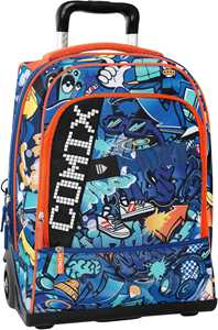 Cartoleria Zaino Trolley con zip e scomparti Comix Ul. Bright Jam Boy Comix