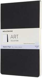 Cartoleria Blocco per schizzi Art Sketch Pad Moleskine large copertina morbida nero. Black Moleskine