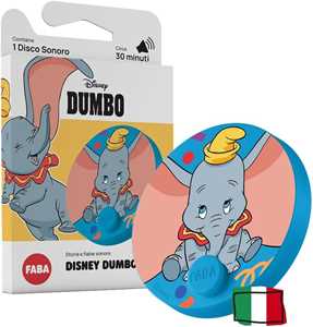 Giocattolo FABA personaggio sonoro - Dumbo - L'Elefante Volante Faba